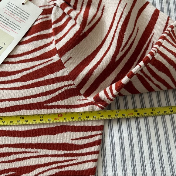 NWT Sezane Beth sweater dress zebra XS - Picture 8 of 10